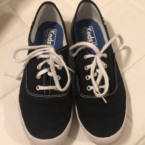 Keds Black and White Canvas Sneakers